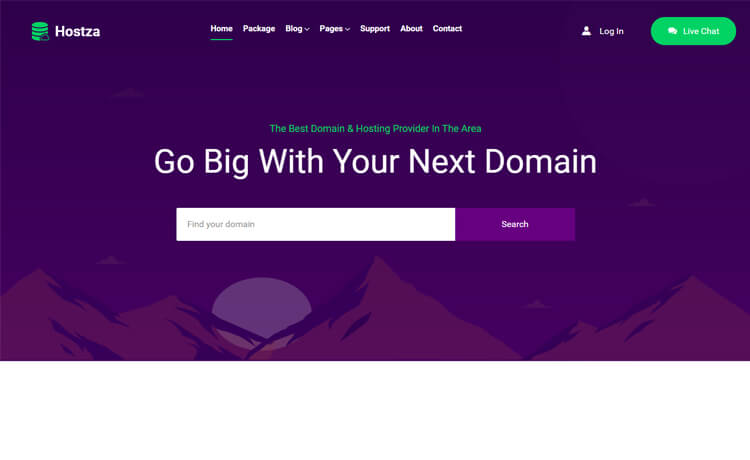 Free Bootstrap 4 HTML5 Web Hosting Agency Website Template
