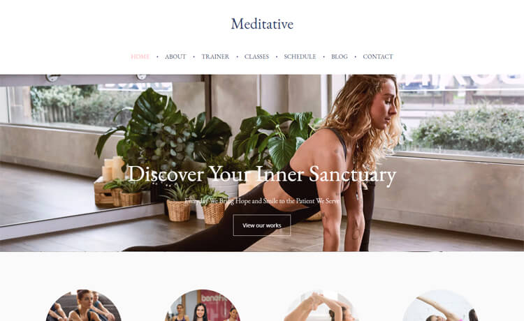 Free Bootstrap 4 HTML5 Responsive Yoga Website Template