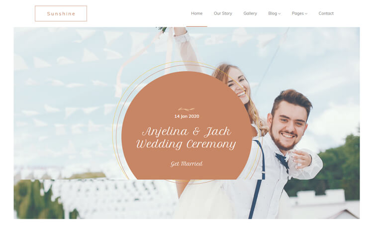 Free Bootstrap 4 HTML5 Responsive Wedding Website Template