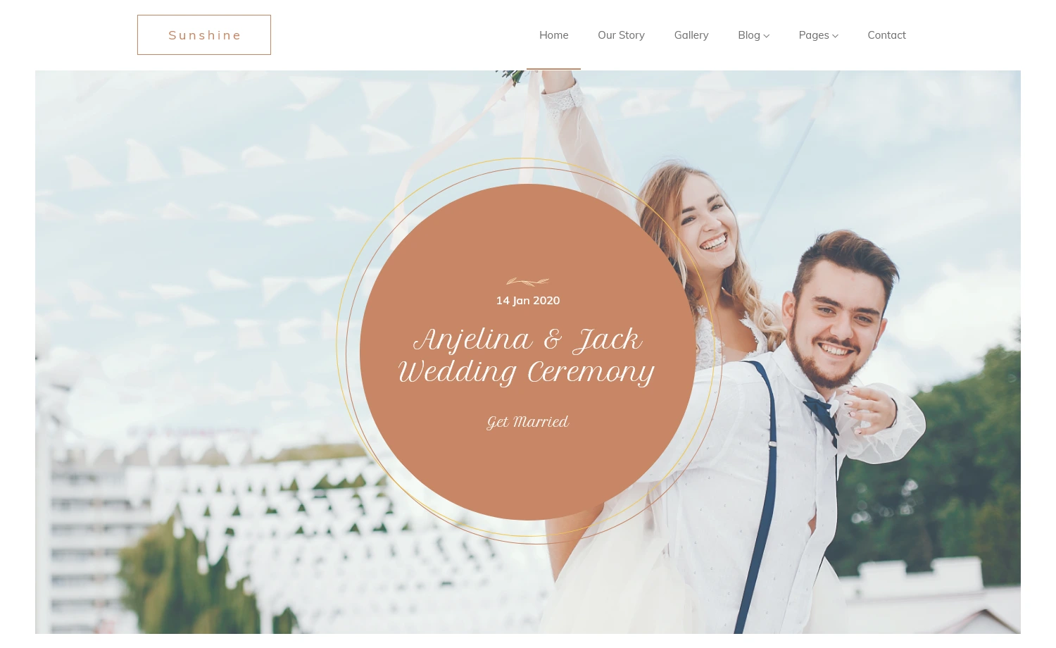Free Bootstrap 4 HTML5 Responsive Wedding Website Template