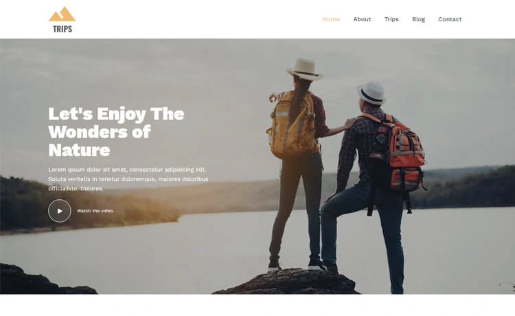 Free Bootstrap 4 HTML5 Travel Business Website Template