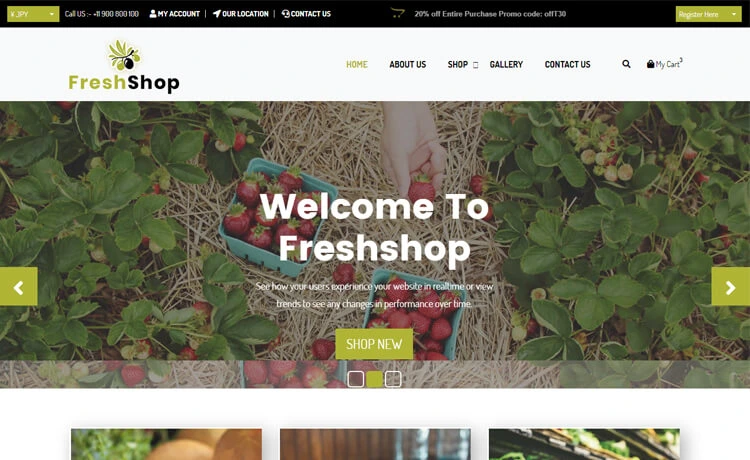 FreshShop - Free Bootstrap 4 Ecommerce Website Template