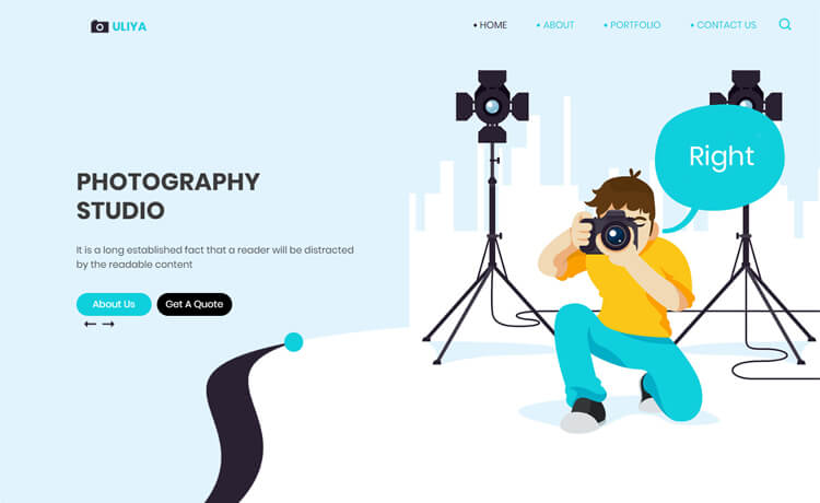 Free Bootstrap 4 HTML5 Photography Studio Website Template