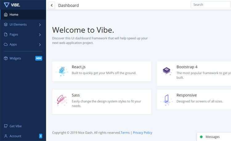 vibe-free-bootstrap-4-react-js-admin-dashboard-template