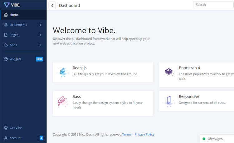 Free Bootstrap 4 React.js Admin Dashboard Template