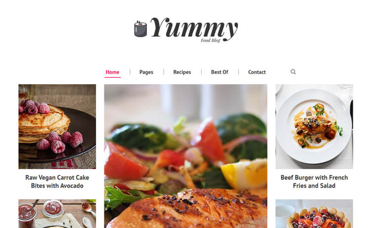 Yummy - Free Bootstrap 4 HTML5 Food Blog Website Template