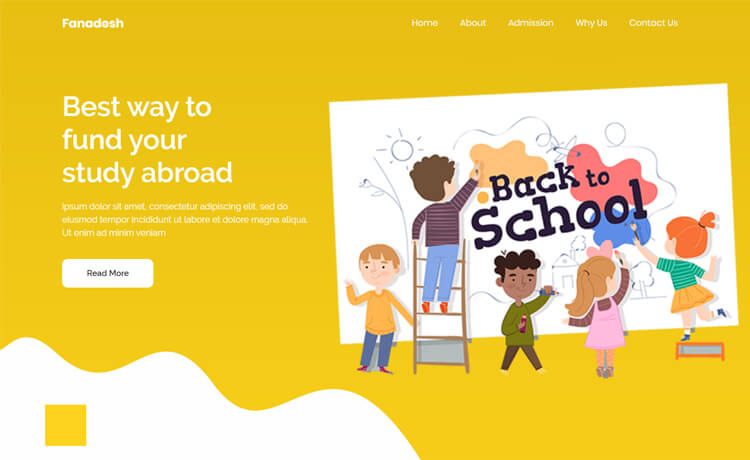 Free Bootstrap 4 HTML5 Education Website Template