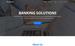 Finances - Free Bootstrap 4 HTML5 One-page Banking Website Template