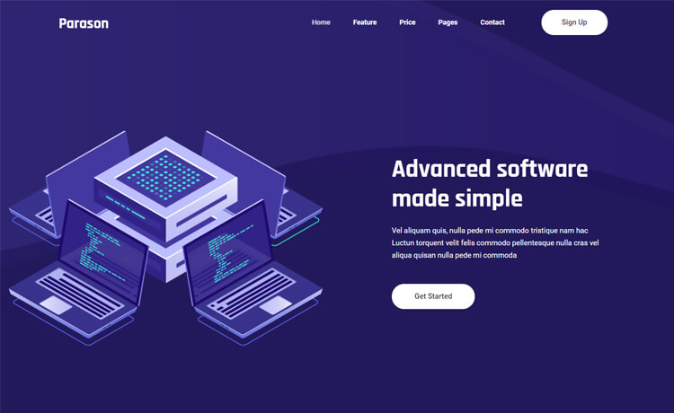 Free Bootstrap 4 HTML5 Landing Page Template
