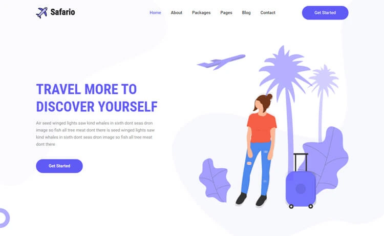 Free Bootstrap 4 HTML5 Travel Agency Website Template