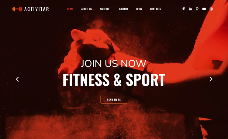 Free Bootstrap 4 HTML5 Responsive Fitness Website Template