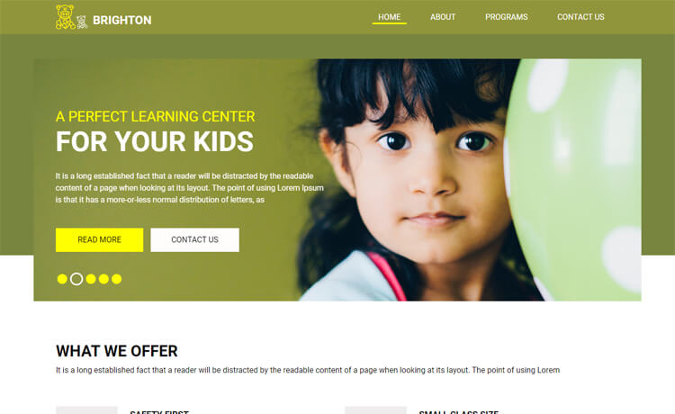 Free Bootstrap 4 HTML5 Educational Institution Website Template