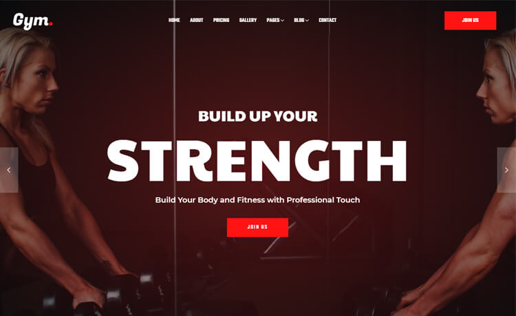 Free Bootstrap 4 HTML5 Fitness Website Template