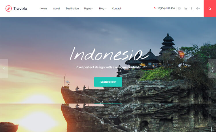 Free Bootstrap 4 HTML5 Travel Agency Website Template