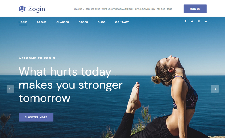 Free Bootstrap 4 HTML5 Yoga Website Template