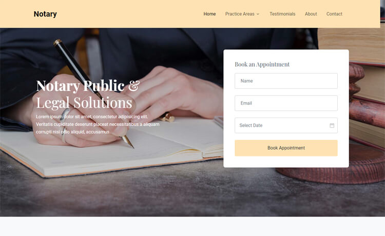 Free Bootstrap 4 HTML5 Law Firm Website Template