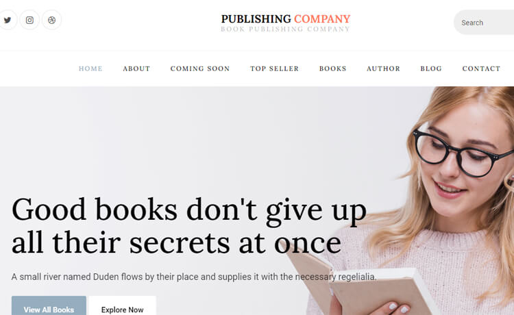 Publishing Company - Free Bootstrap 4 HTML5 Business Website Template - ThemeWagon