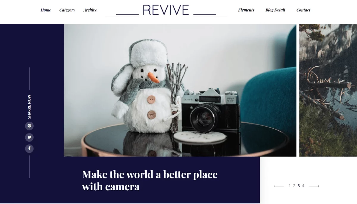 Revive - Free Bootstrap 4 Portfolio Website Template
