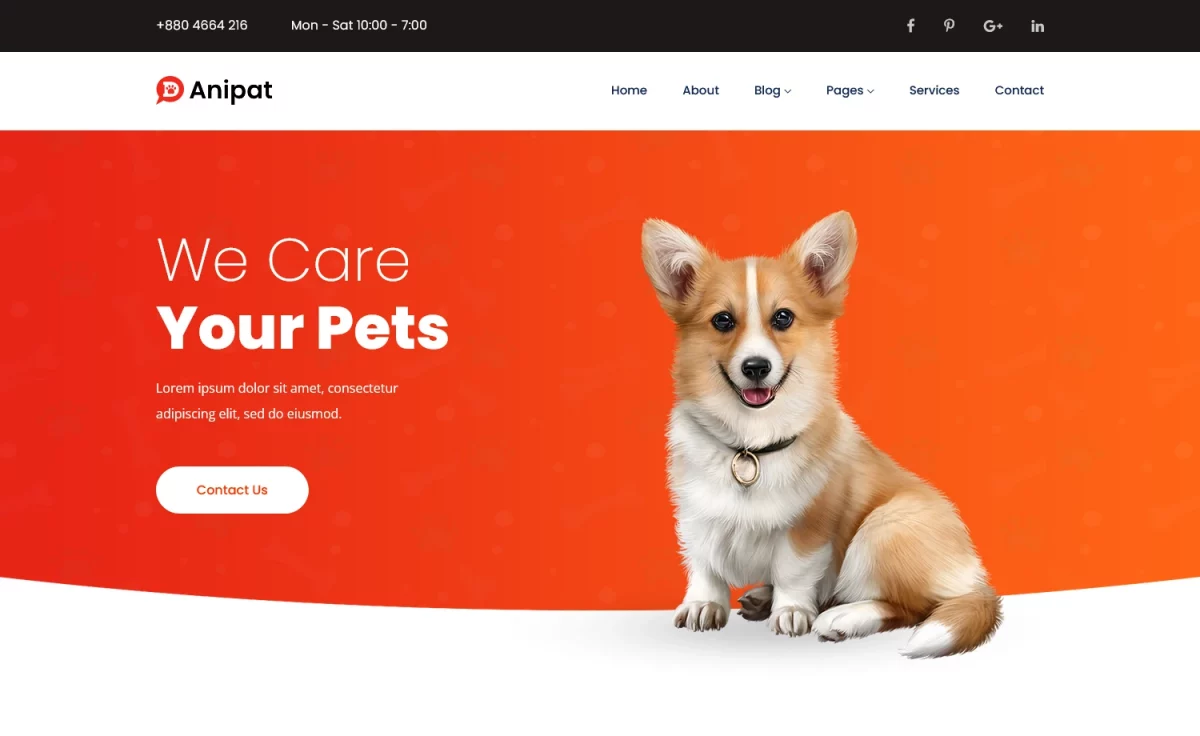 Anipat - Free Bootstrap 4 HTML5 Website Template