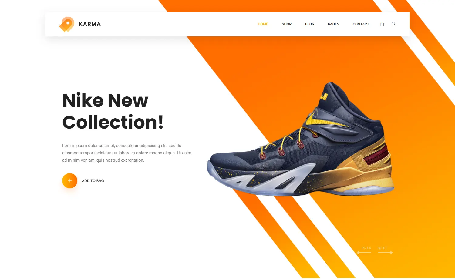 Karma - Free Bootstrap 4 eCommerce Website Template