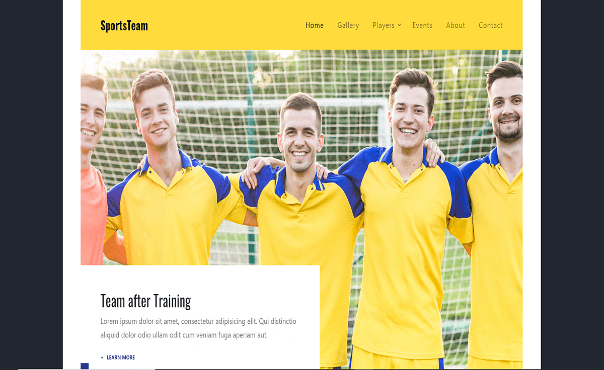 Free Responsive Bootstrap 4 HTML5 Sports Website Template