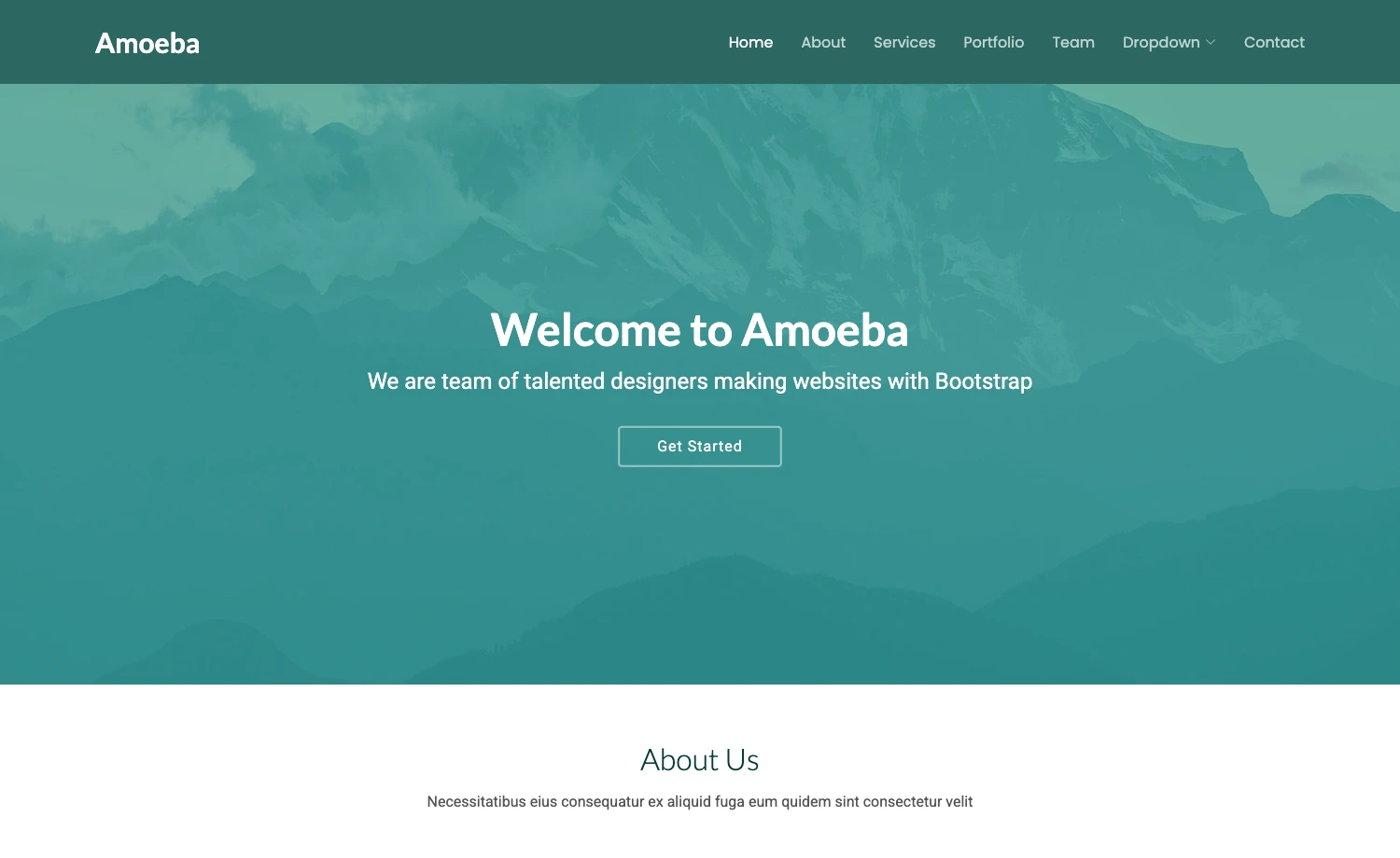 Amoeba - Free Bootstrap 5 Responsive Agency Website Template