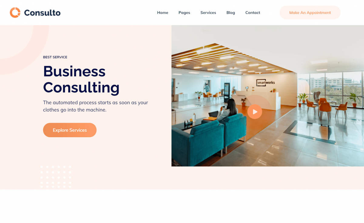 Free Bootstrap 4 HTML5 Business Consulting Website Template