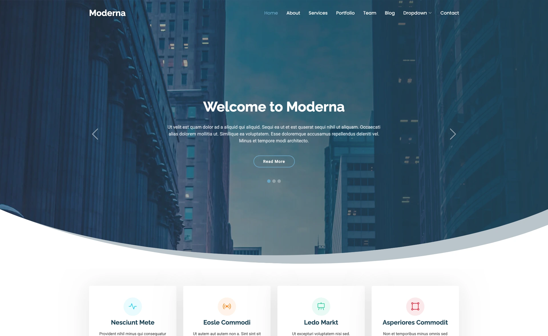 Moderna - Free Bootstrap 5 Business Website Template