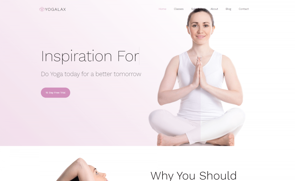 Free Responsive Bootstrap 4 HTML5 Yoga & fitness Website Template