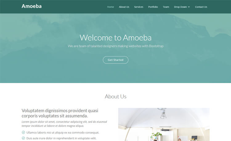 Free Bootstrap 4 HTML5 Responsive Agency Website Template