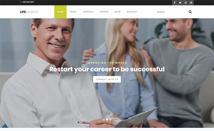 LifeCoach - Free Bootstrap 4 Coaching Website Template