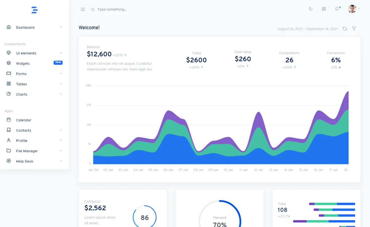 TinyDash - Free Bootstrap 4 HTML5 Admin Template