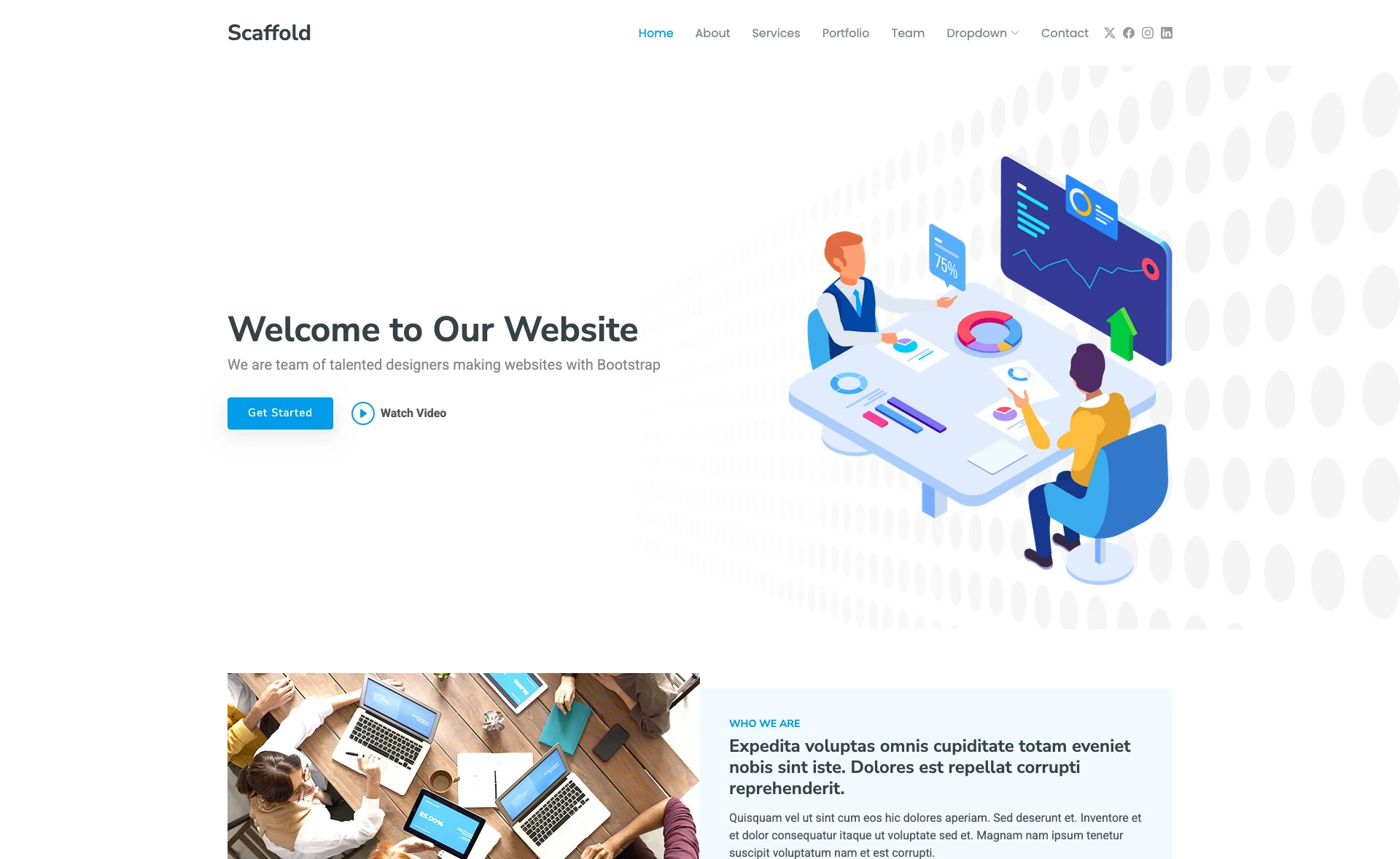Scaffold - Free Bootstrap 5 Agency Website Template