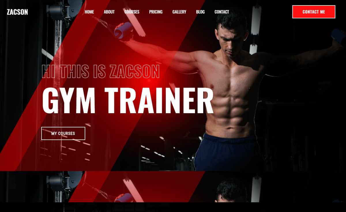 Free Responsive Bootstrap 4 HTML5 Fitness Website Template
