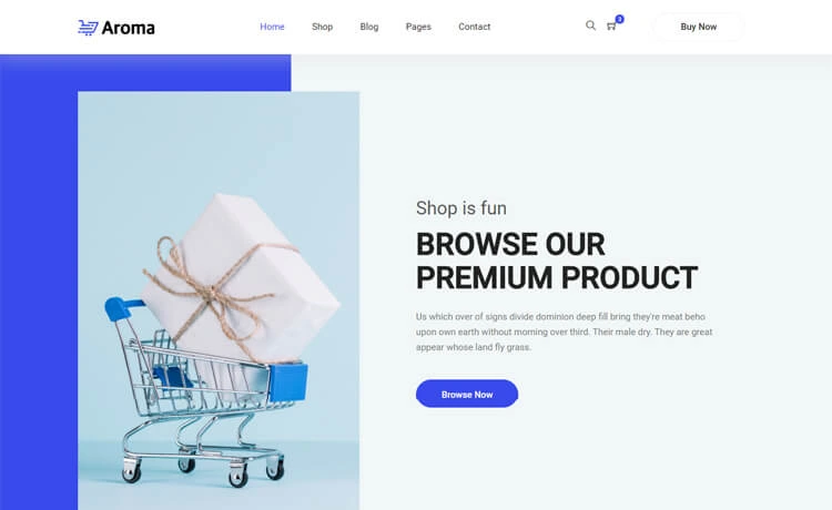 Aroma - Free Bootstrap 4 eCommerce Website Template