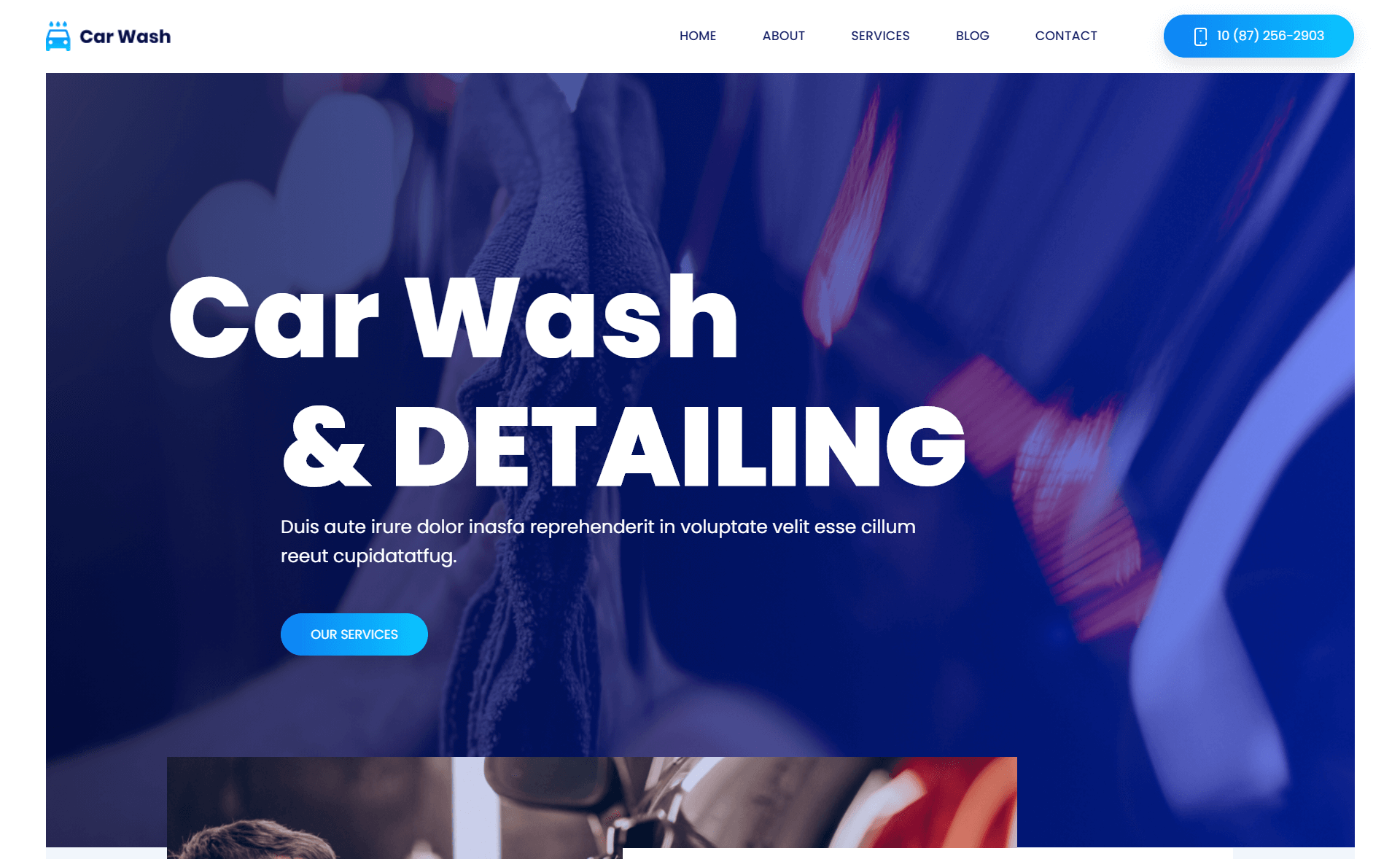 Carwash - Free Magnificent Bootstrap 4 HTML5 Business Website Template