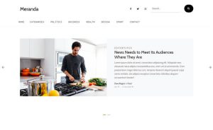 Meranda - Free Bootstrap 4 HTML5 Responsive Magazine Website Template