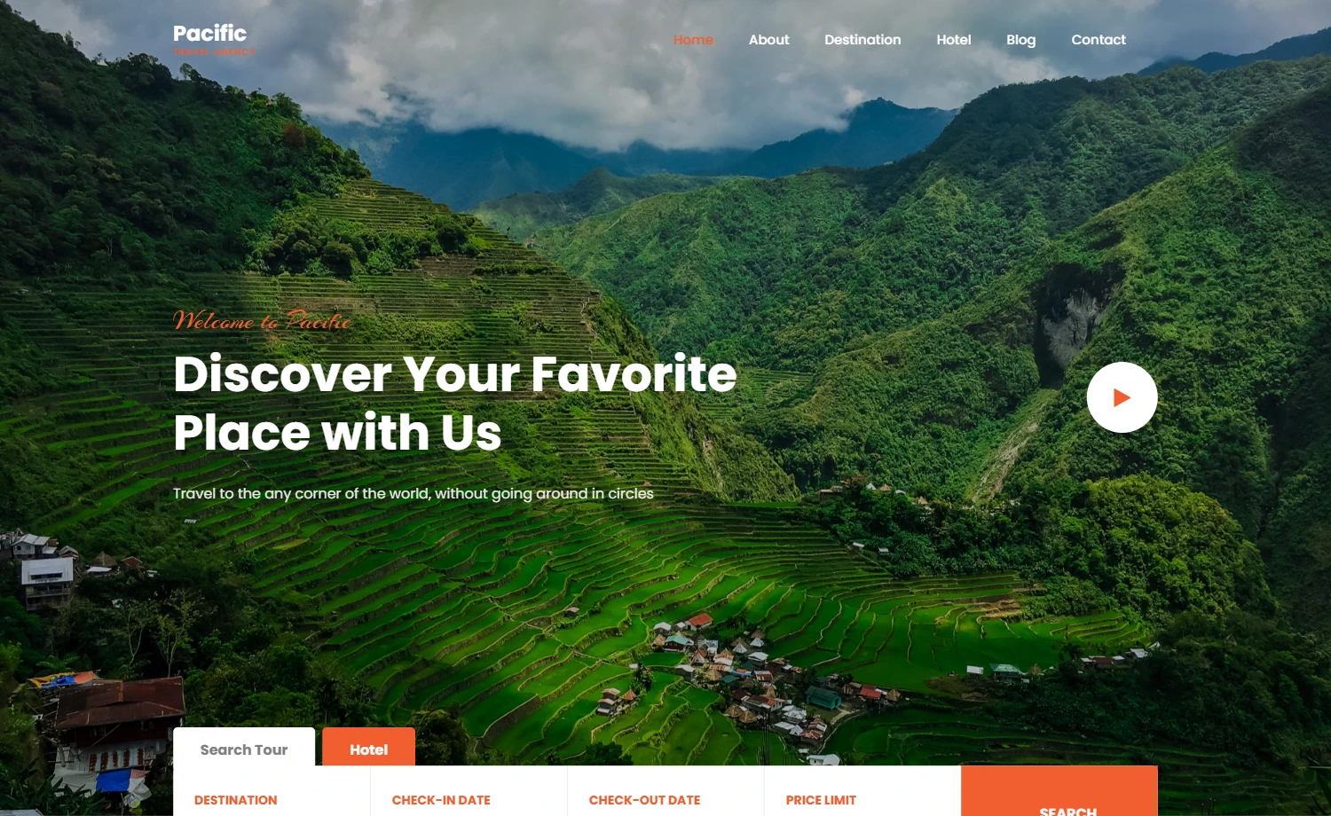 Pacific - Free Bootstrap 4 HTML5 Travel Website Template