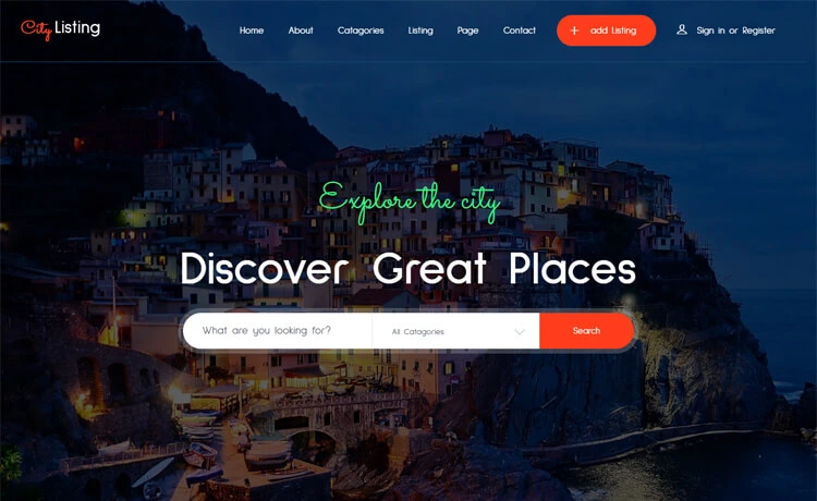 Citylisting - Free Bootstrap 4 HTML5 Directory Website Template