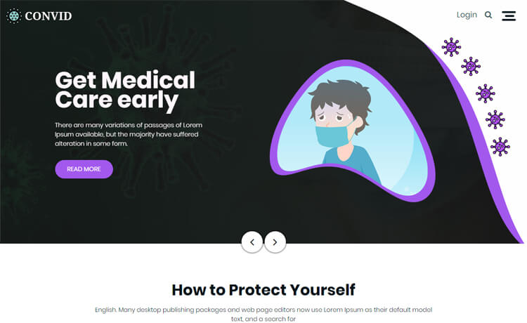 Free Bootstrap 4 HTML5 Responsive Medical Website Template