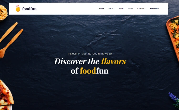 FoodFun - Free Bootstrap 4 Restaurant Website Template