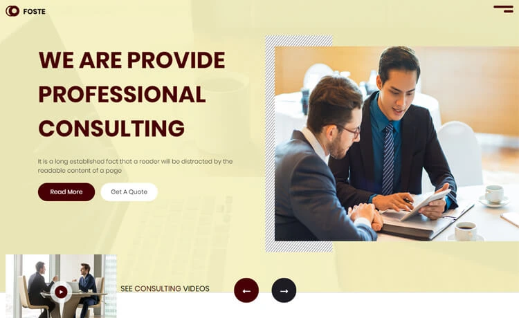 Free HTML5 Bootstrap 4 Consulting Business Website Template