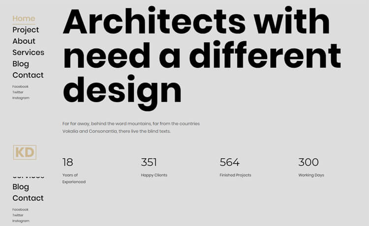 Free Bootstrap 4 HTML5 Architecture Website Template