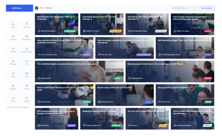 Assorted Premium Templates from ThemeWagon