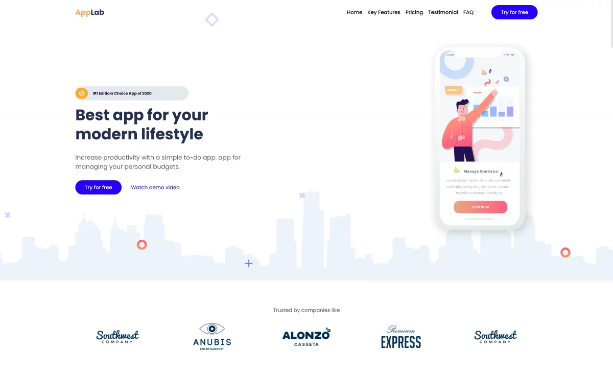 AppLab - Free Bootstrap 5 Landing Page Template