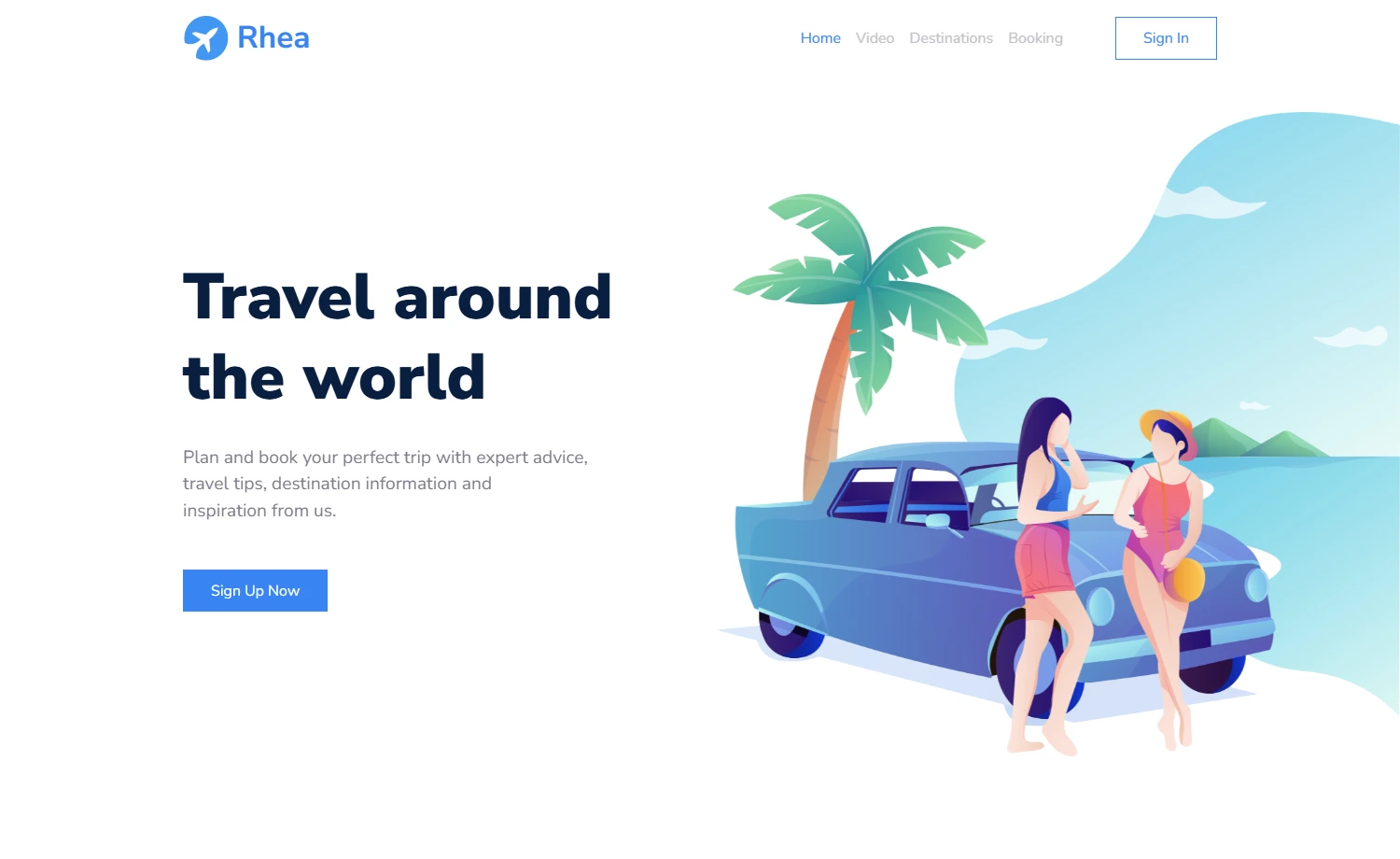 Free Bootstrap 5 HTML5 Traveling Landing Page Template