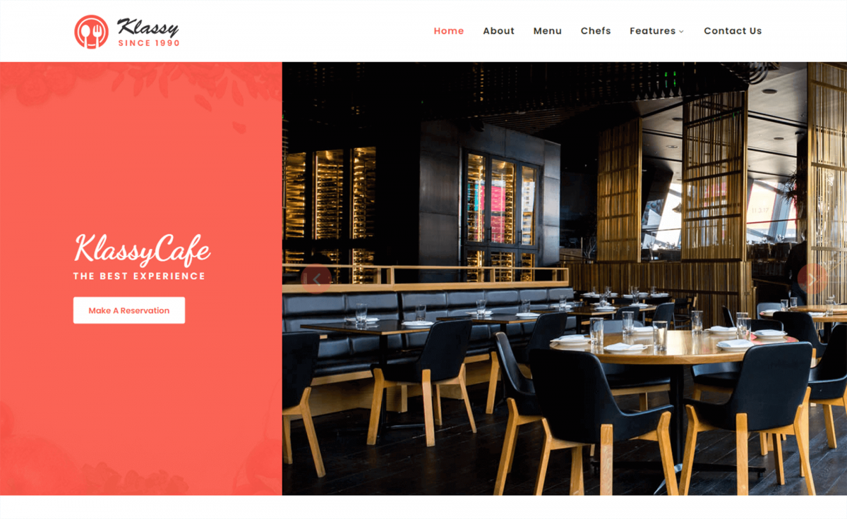 Free Responsive Bootstrap 4 HTML5 Restaurant Website Template