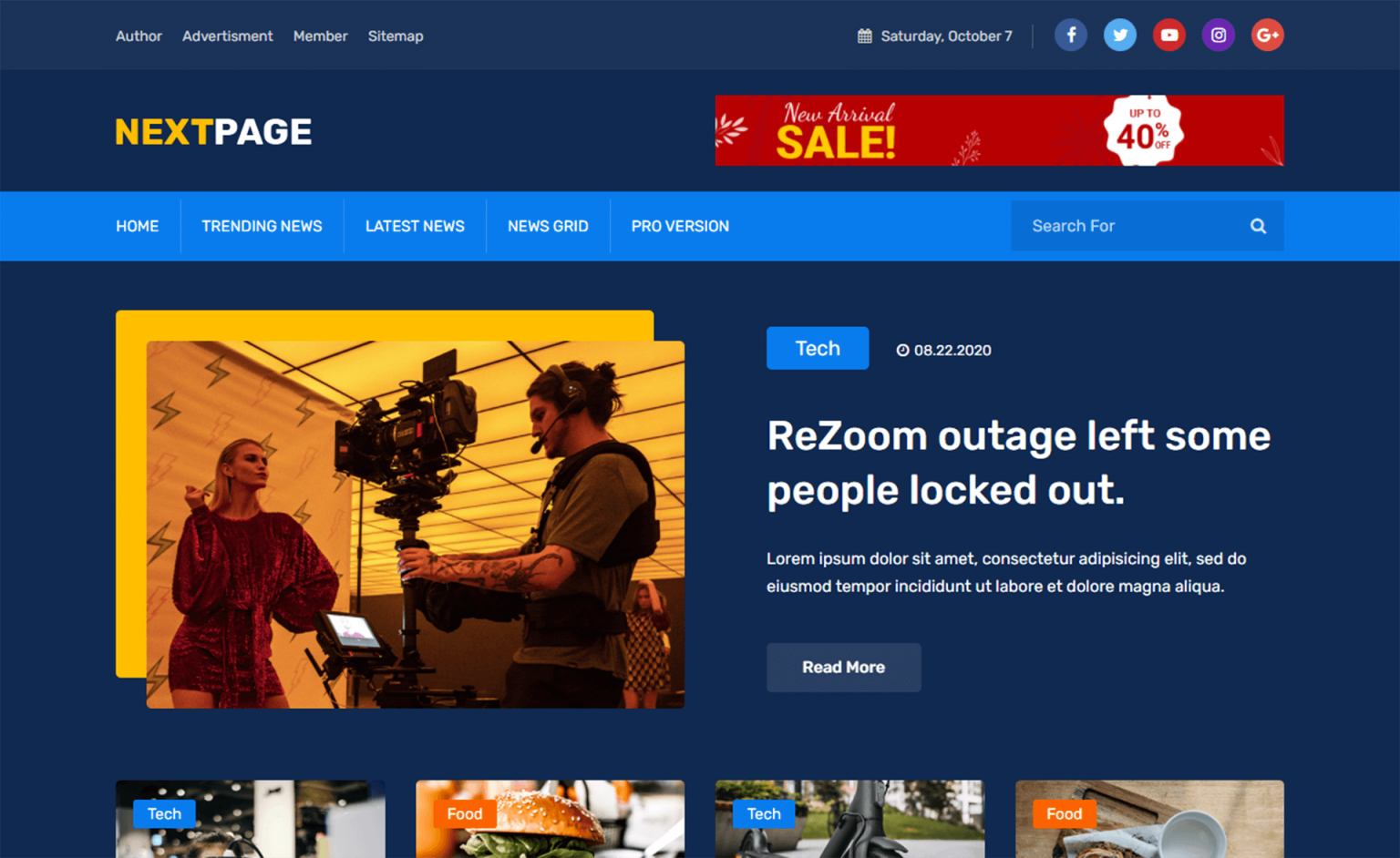 News Template - ThemeWagon