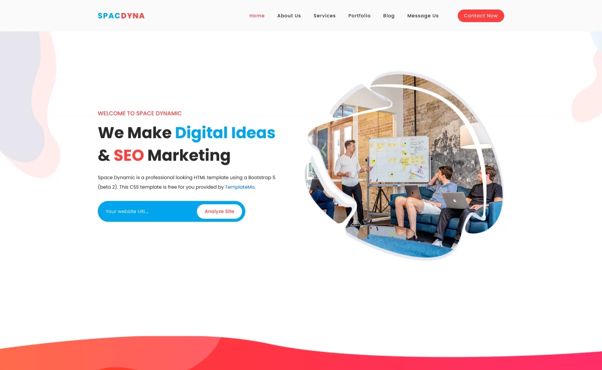 SpaceDynamic - Free Bootstrap 5 Digital Marketing Website Template
