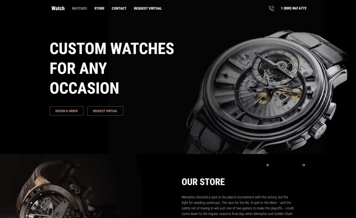 Watch - Free Responsive Bootstrap 5 HTML5 Business Website Template ...